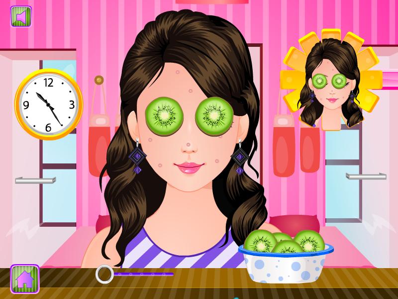 Pregnant woman spa salon games