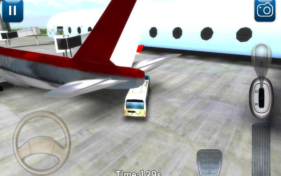 3D airport bus parking