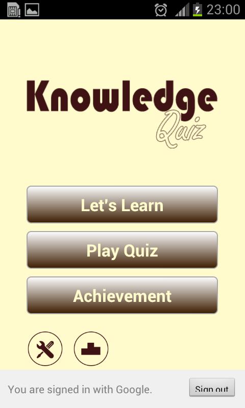 Knowledge Quiz