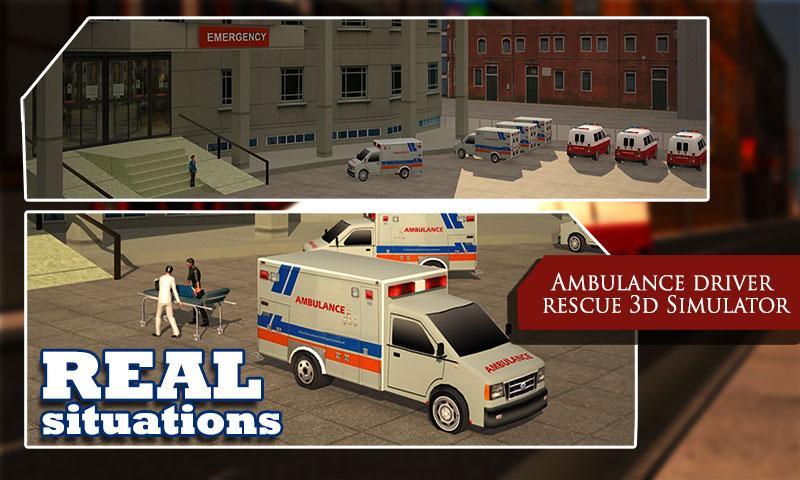 Ambulance Driver Rescue 3D Sim