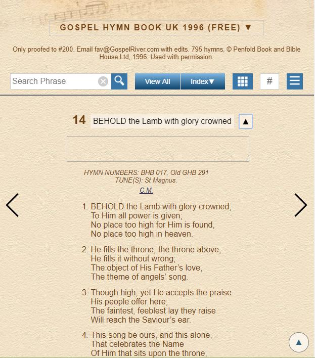 The Gospel Hymn Book UK 1897/1996 Free