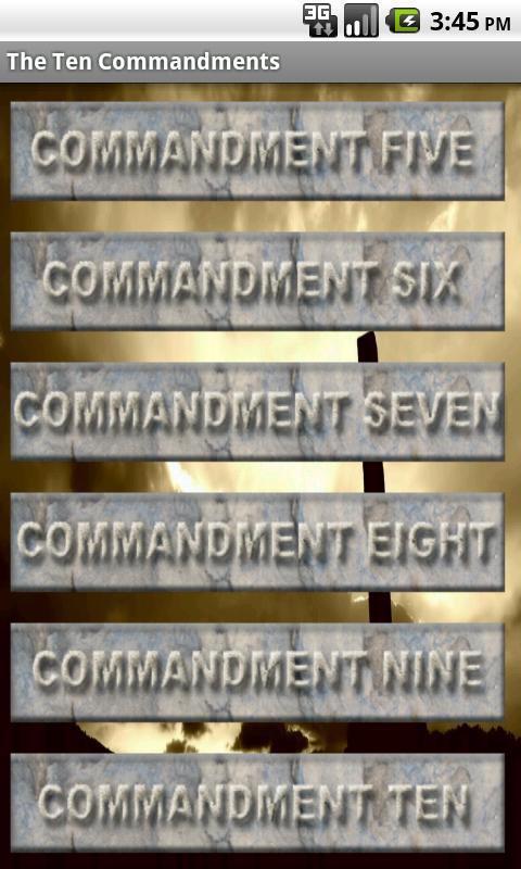 The Bible Ten Commandments KJV