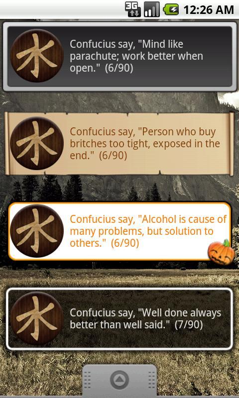 Confucius Say Quote Widget