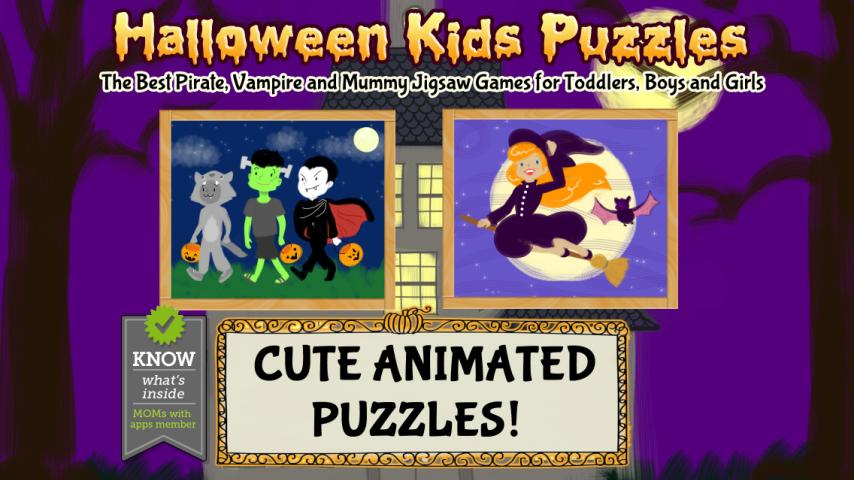 Halloween Games: Kids Puzzles