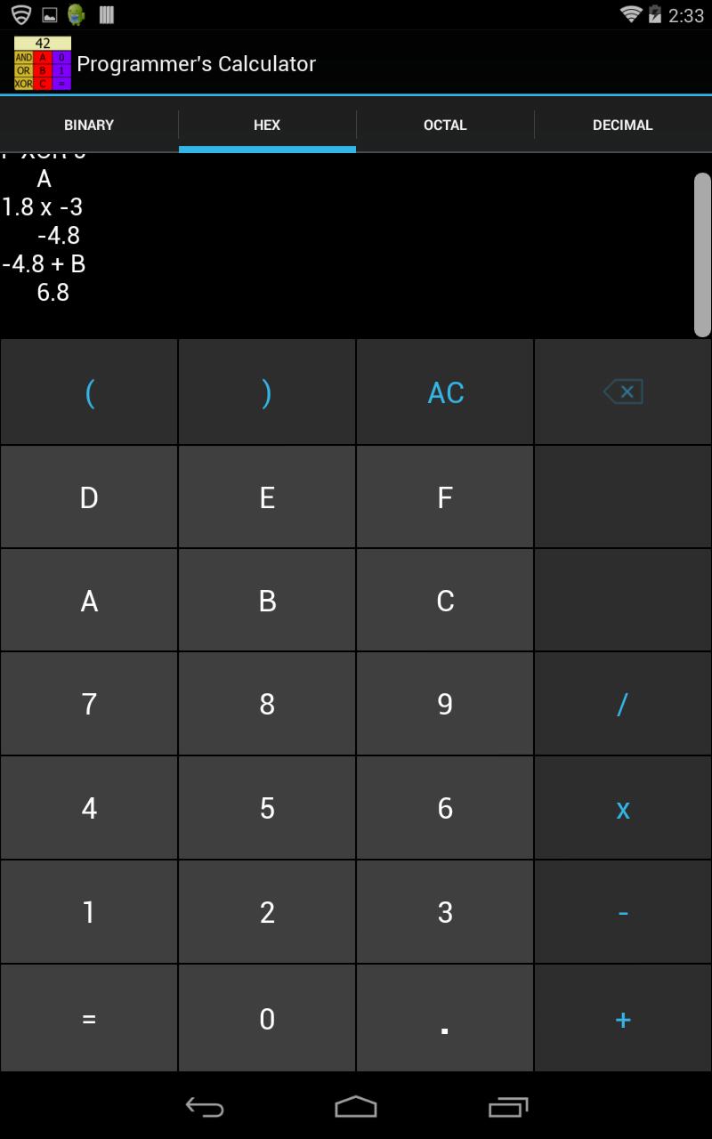 Programmer's Calculator