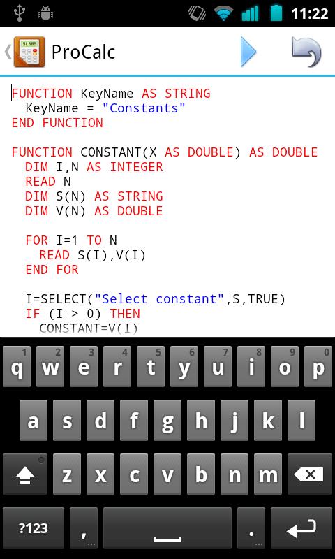 ProCalc (Programmable Calculator) + Spreadsheet