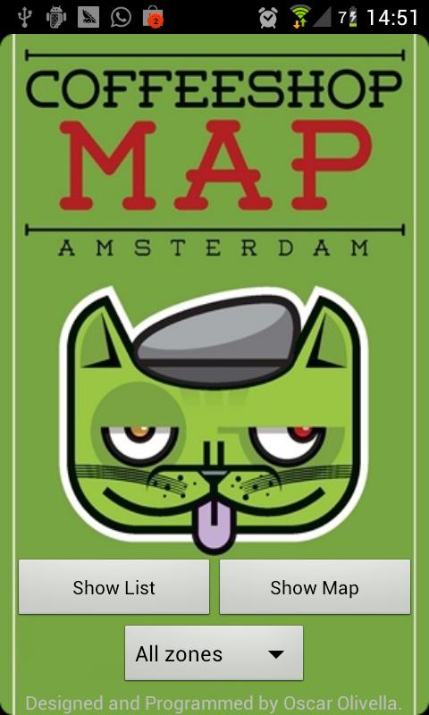 Coffeeshop Map Amsterdam