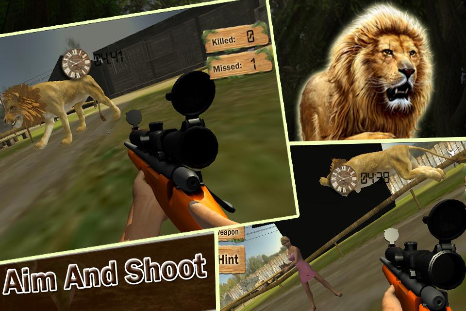 Safari Wild Lion Sniper Hunter