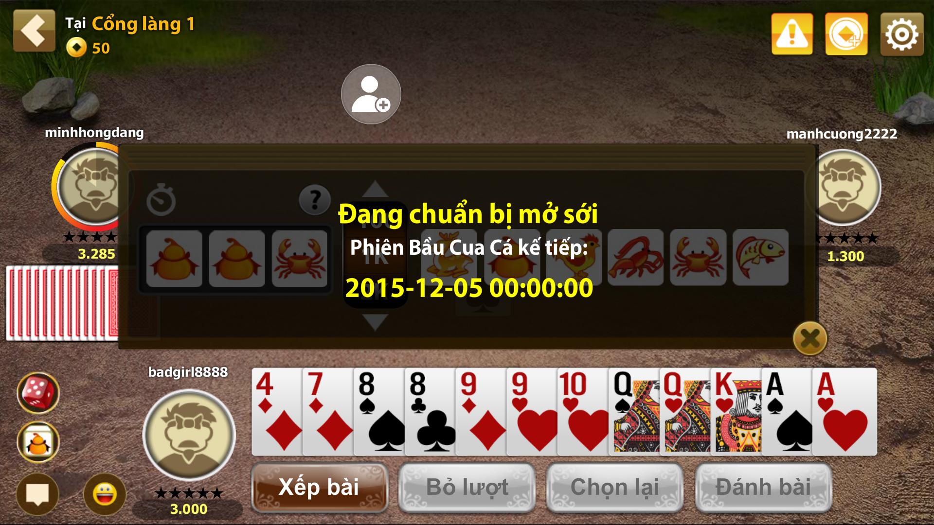 Game bai doi thuong - Xoc dia