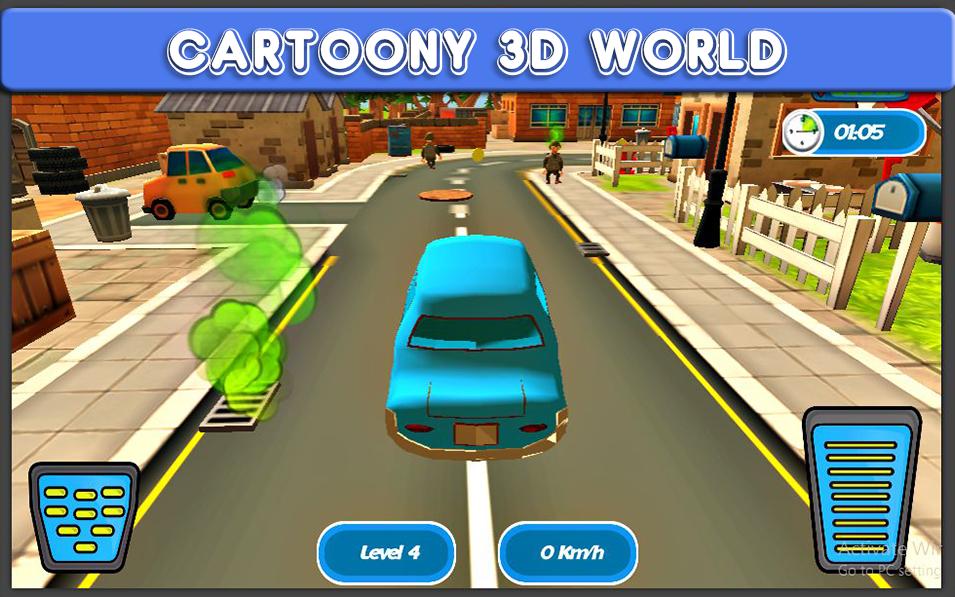 City Cartoon Car Racer