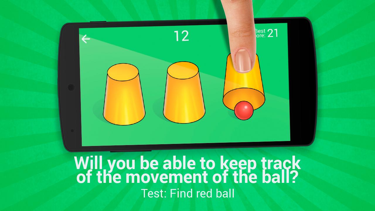 Test: Find the red ball