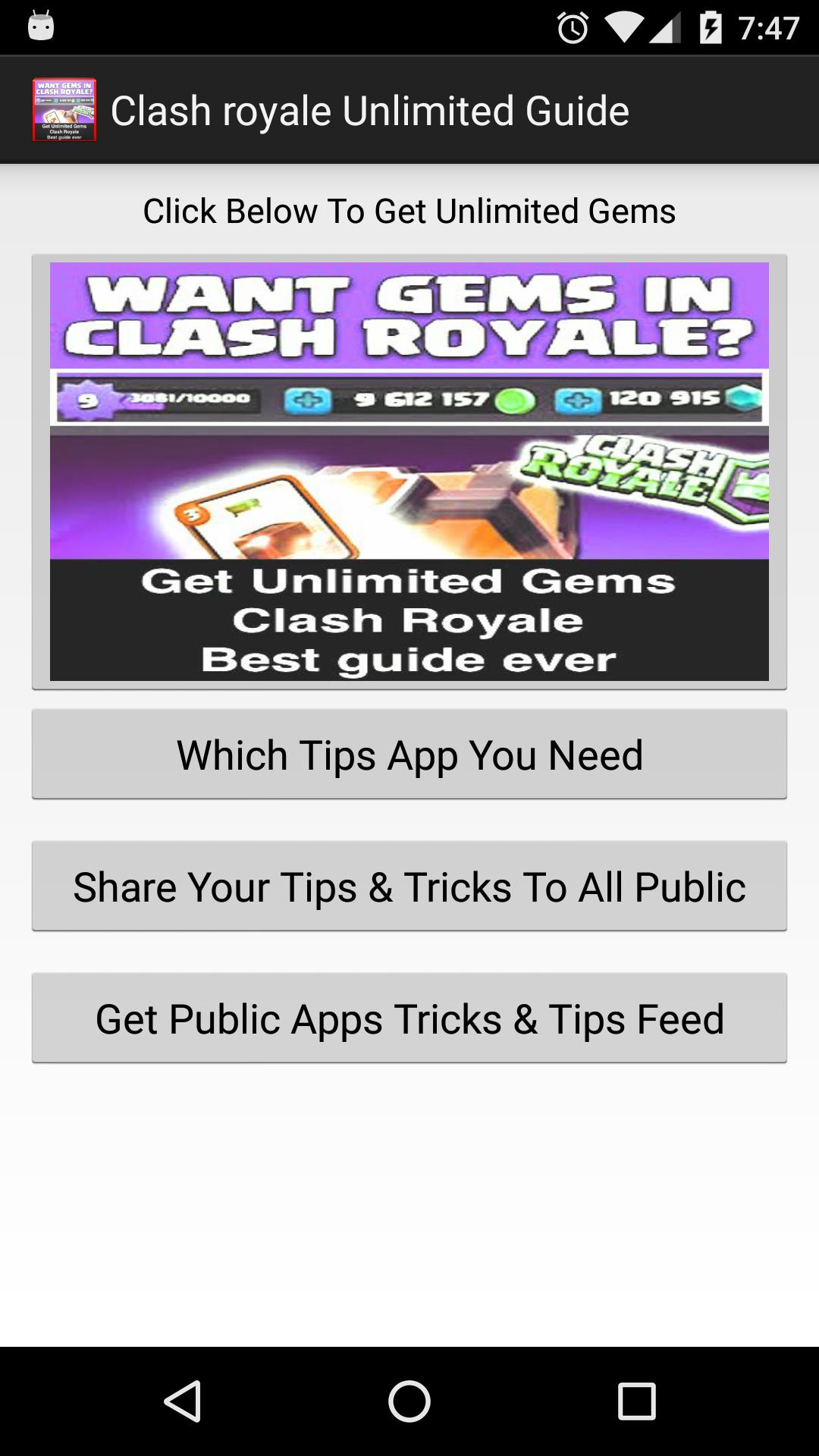 Unlimited Gems in Clash Royale