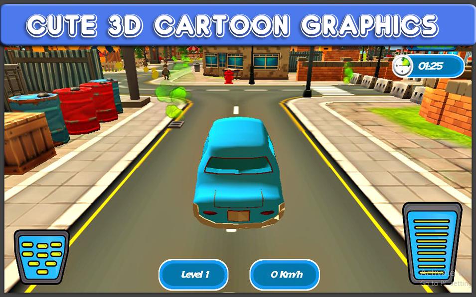 City Cartoon Car Racer