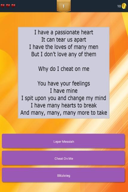 Guess Lyrics: Metallica