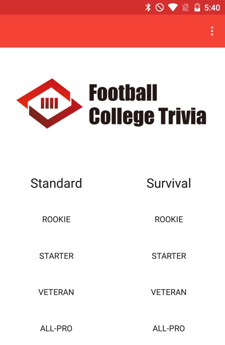 Football College Trivia