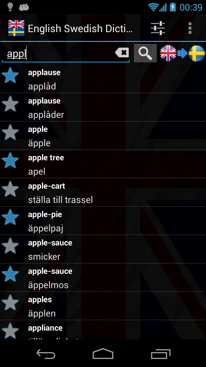 Offline English Swedish Dictionary