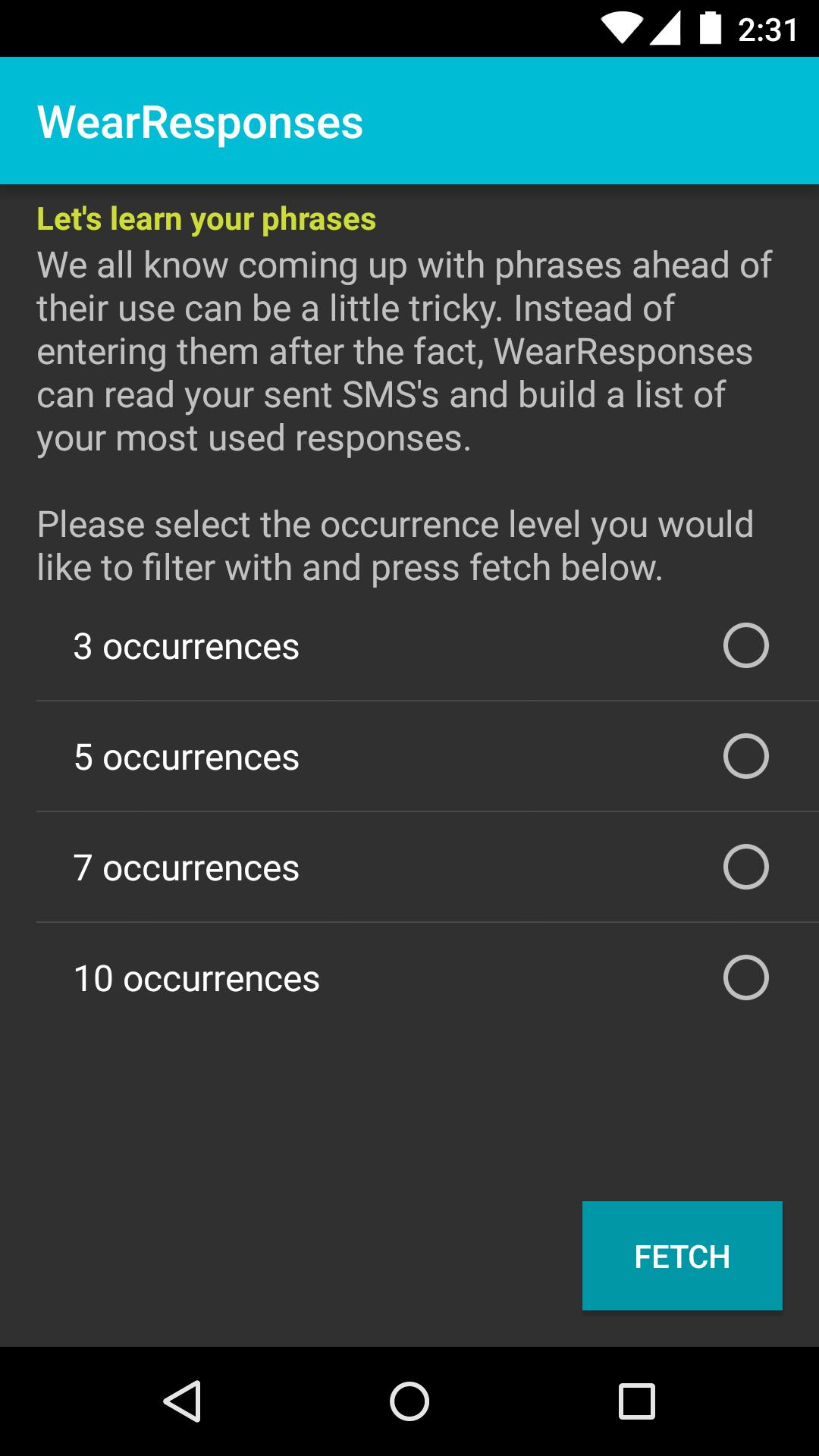 WearResponses