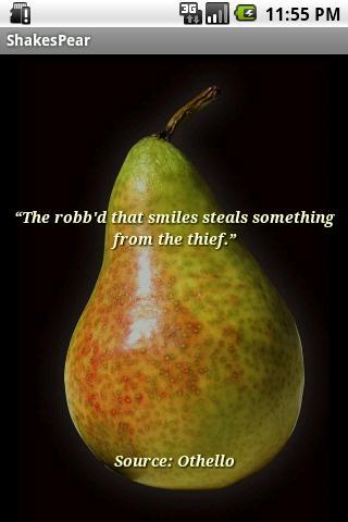 Shakes Pear: The Organic Bard