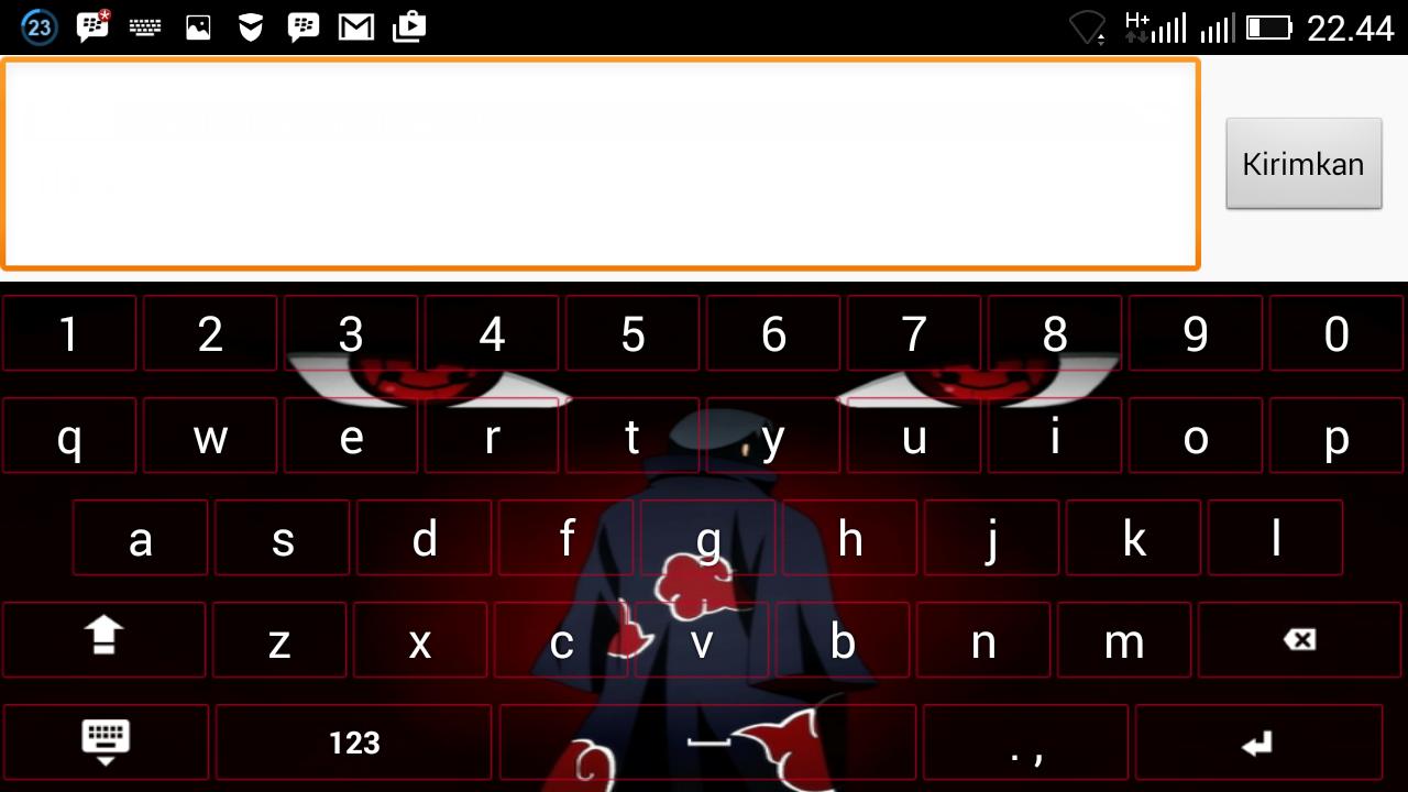 Sharingan Red Eyes Keyboard