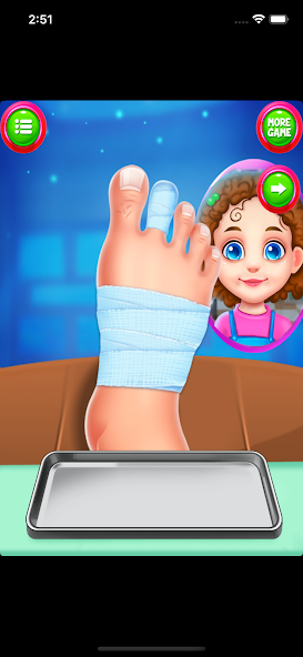 Nail foot doctor hospital game