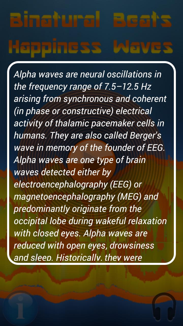 Binaural Beats Happiness Waves