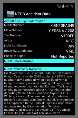 NTSB Accident Information