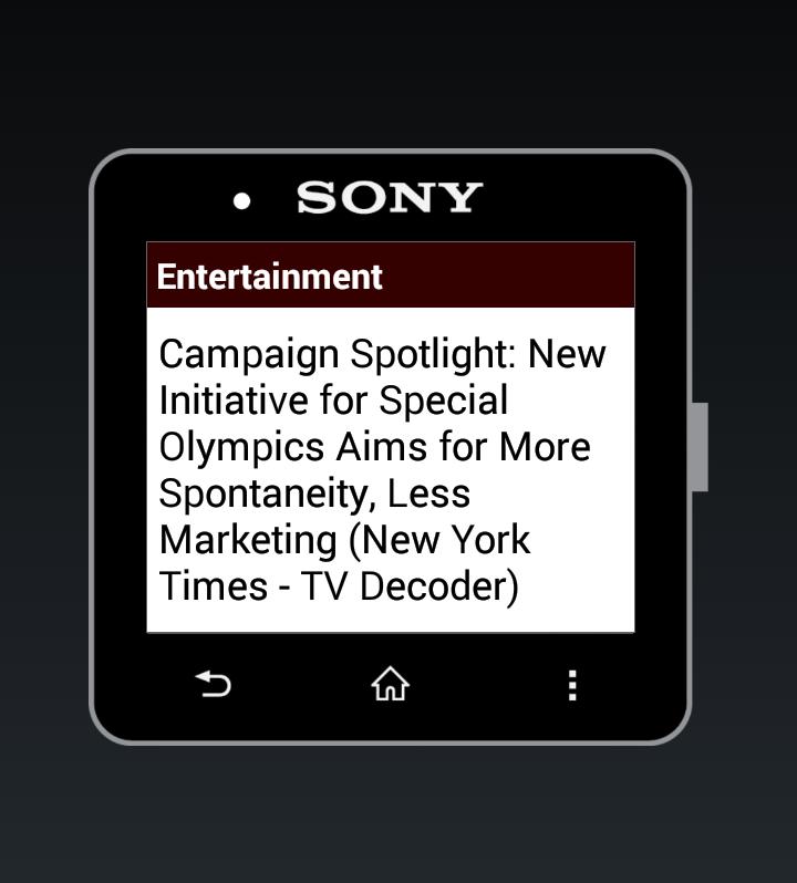 SmartWatch 2 News Extension