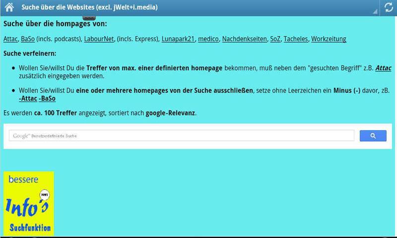 bessere Infos finden