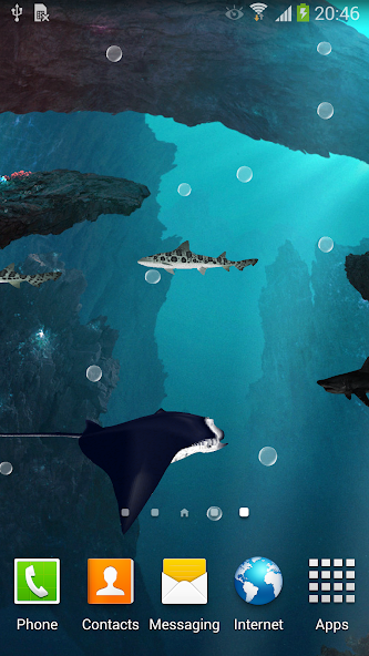 3D Sharks Live Wallpaper Lite