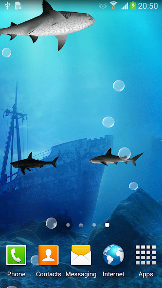 3D Sharks Live Wallpaper Lite