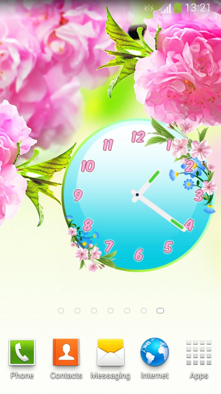 Flowers Clock Widget