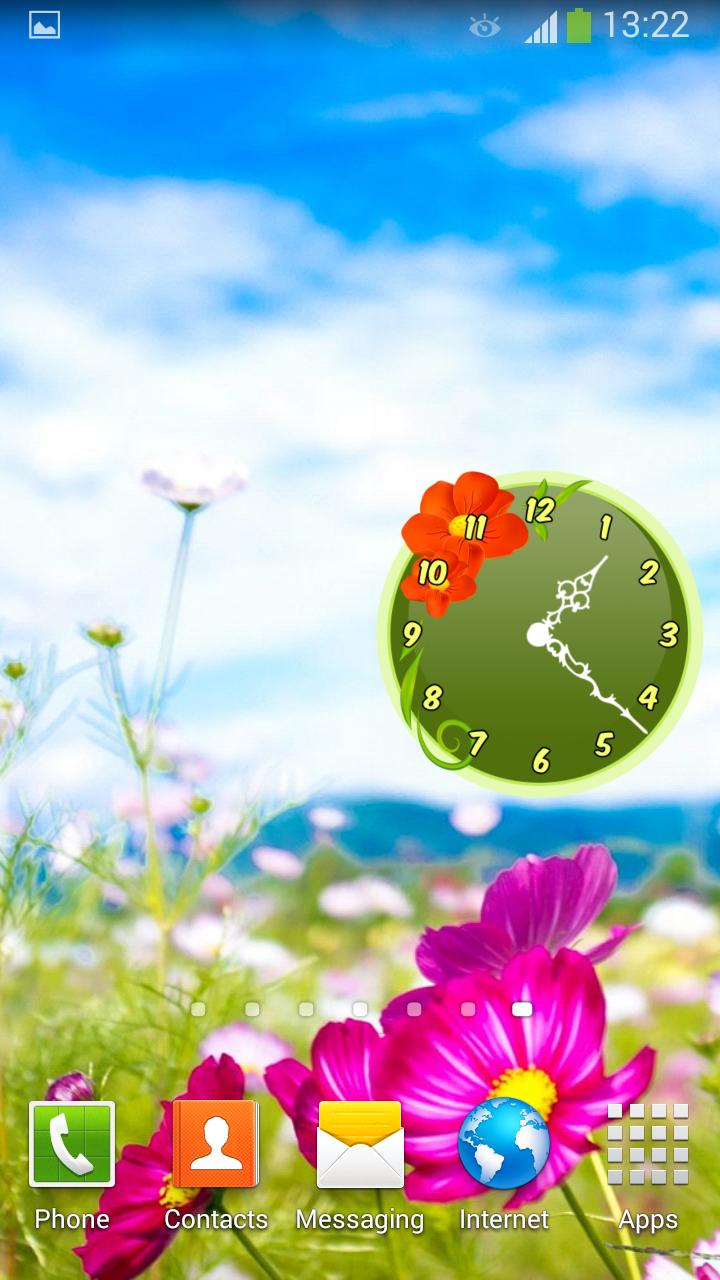 Flowers Clock Widget