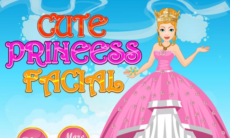 Cute princess facial spa game