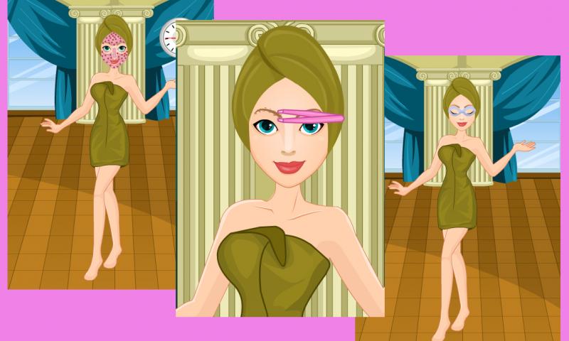 Cute princess facial spa game