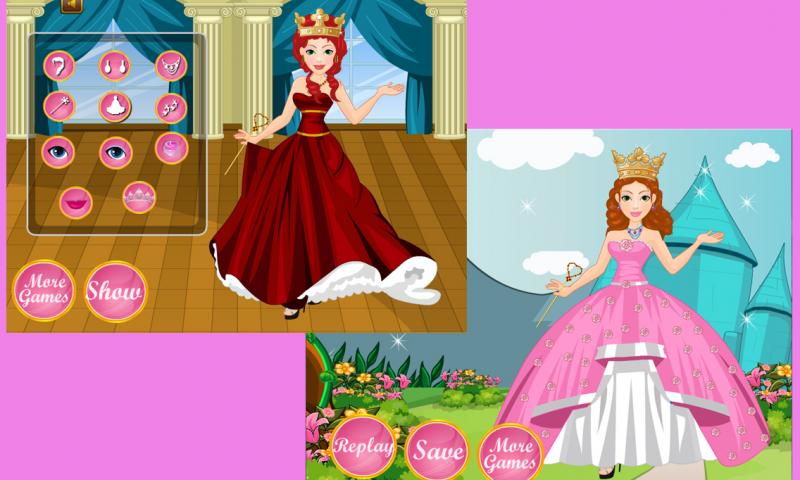 Cute princess facial spa game