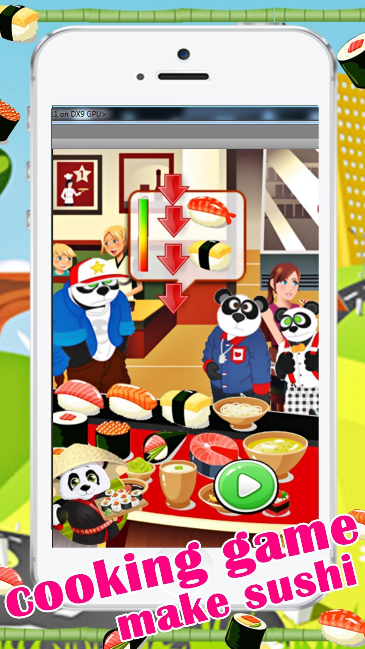 Chef Panda Sushi Make Game