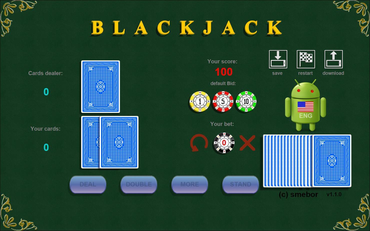 Blackjack card