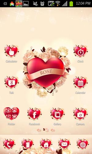 Rose go launcher theme