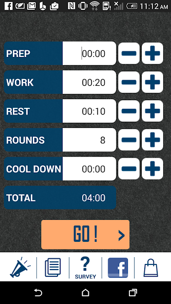 HIIT interval training timer