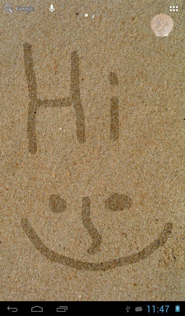 Draw on sand