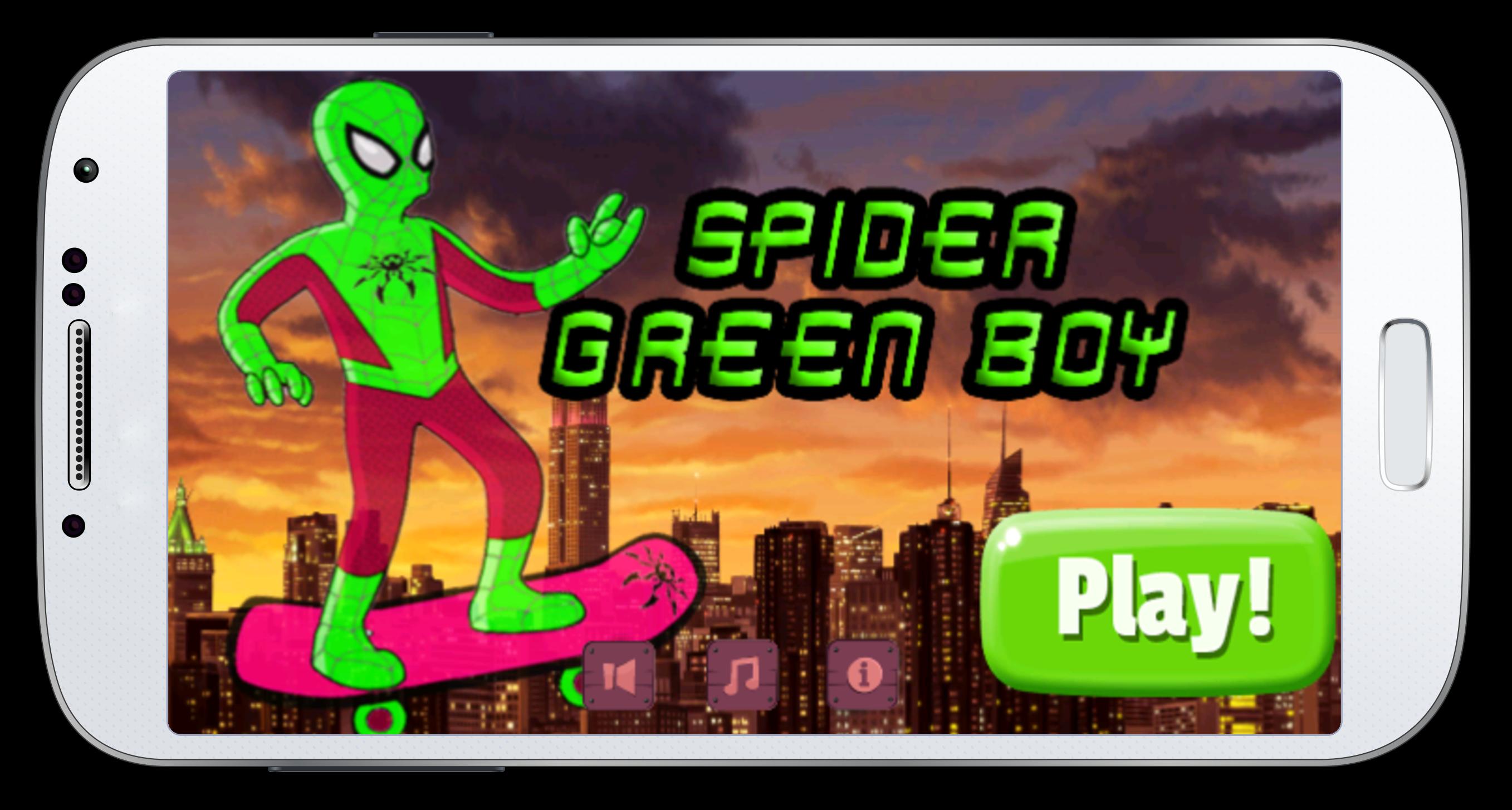 Spider Green Boy Game