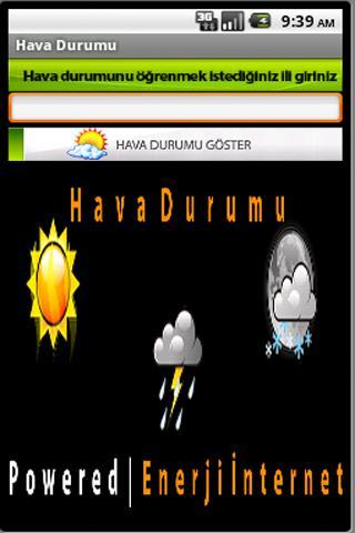 Hava Durumu (Weather)