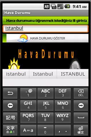 Hava Durumu (Weather)