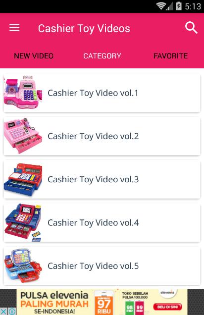 Cashier Toy Videos