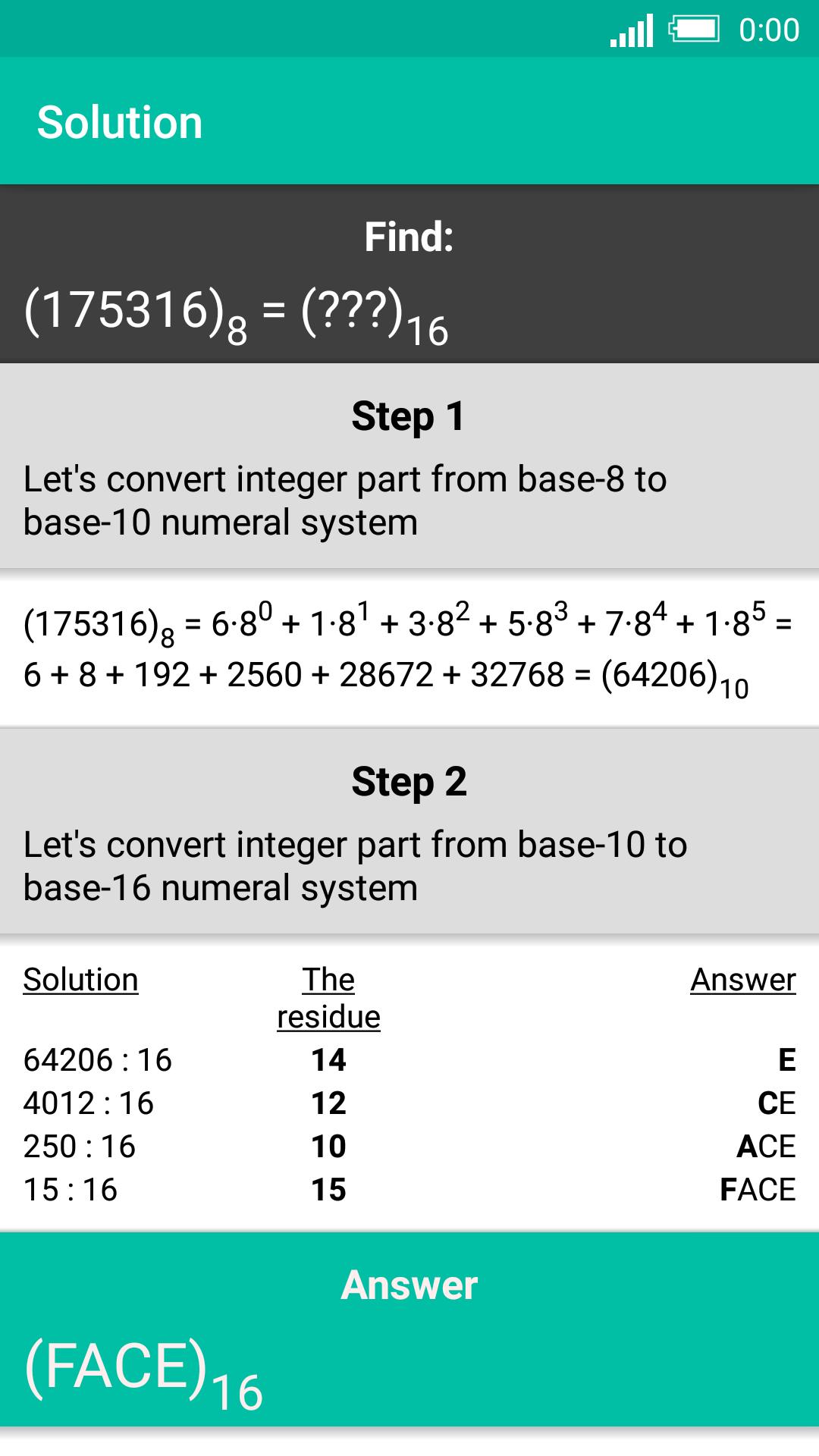 Numeral Systems Calculator