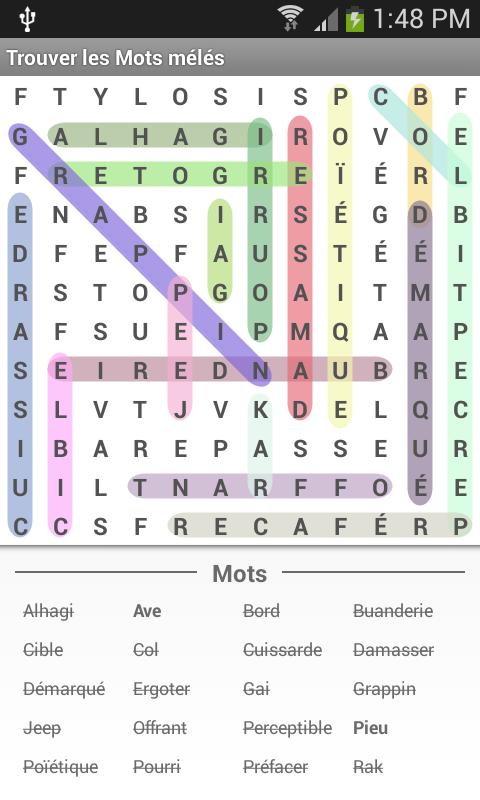 Free Word Search Puzzles Game