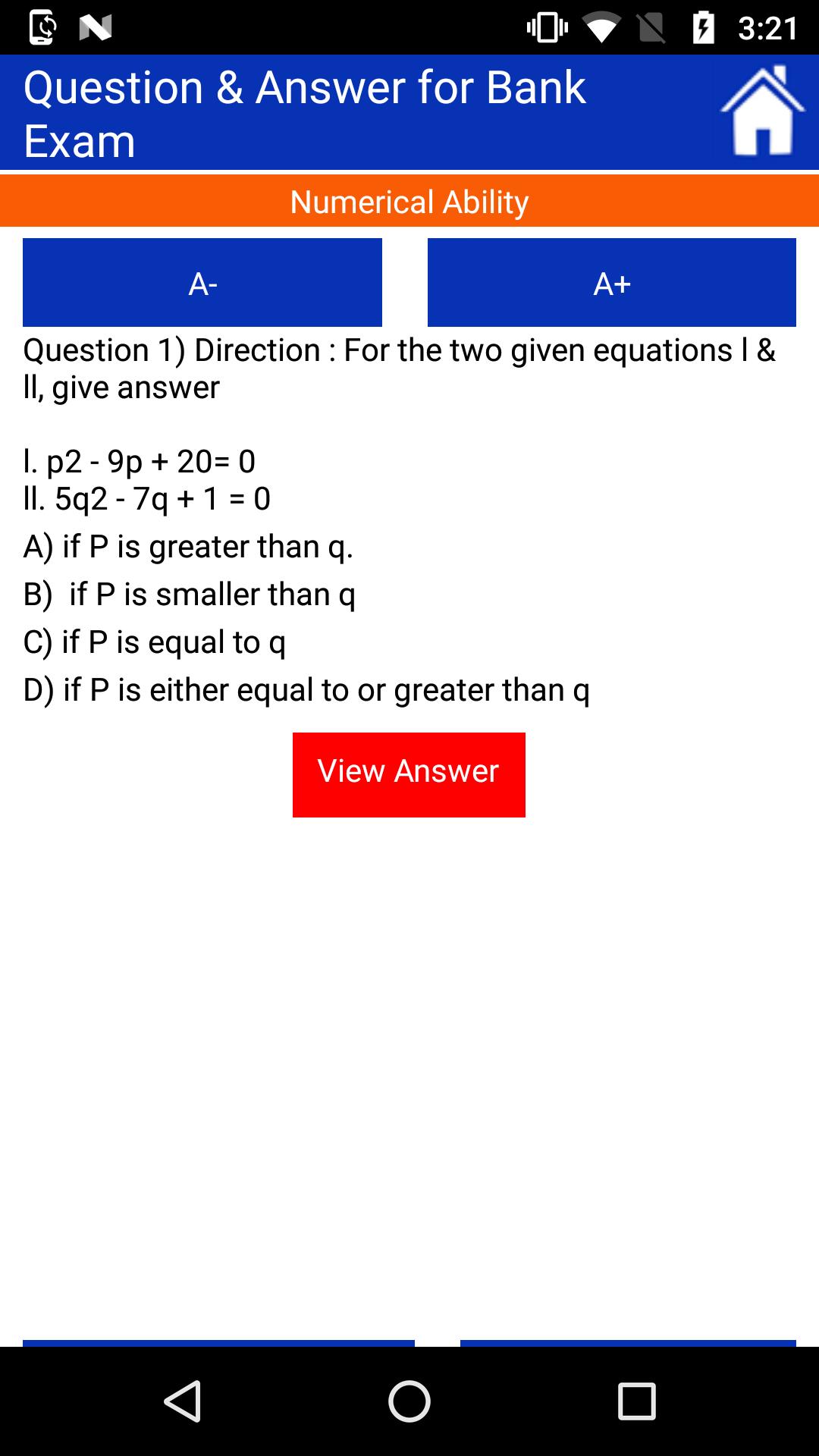 BANK Questions & Answers