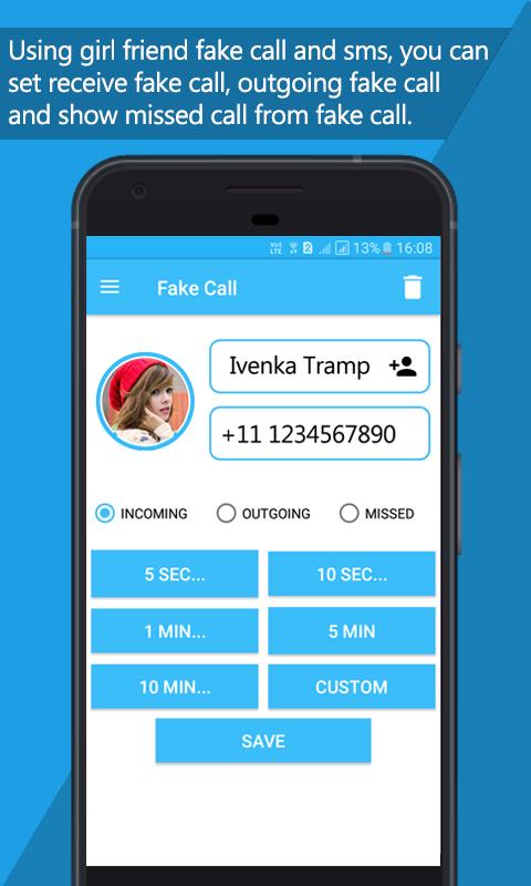 GirlFriend Fake Call And Sms