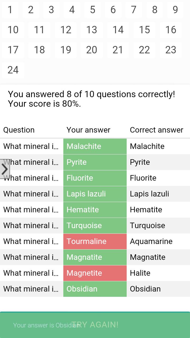 Mineral quiz!