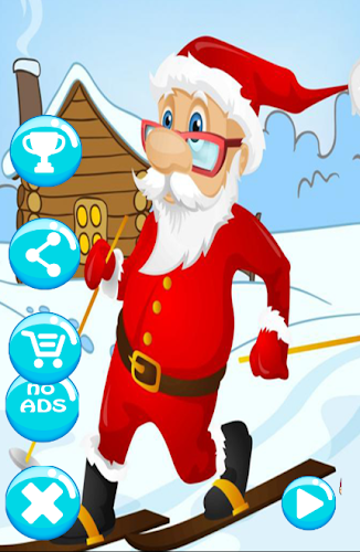 Santa  snow skater